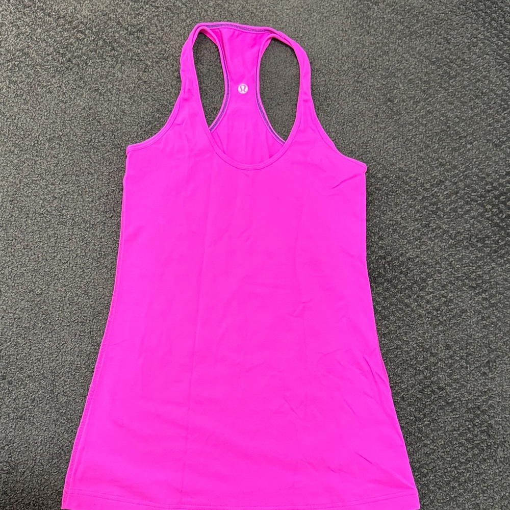 Lululemon Cool Racerback Women's Tank Top Sz 6 pink